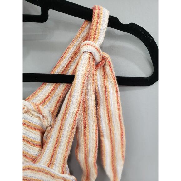 Madewell Texture and Thread Striped Tie Straps - XS Summer Cropped Beach - Picture 4 of 5